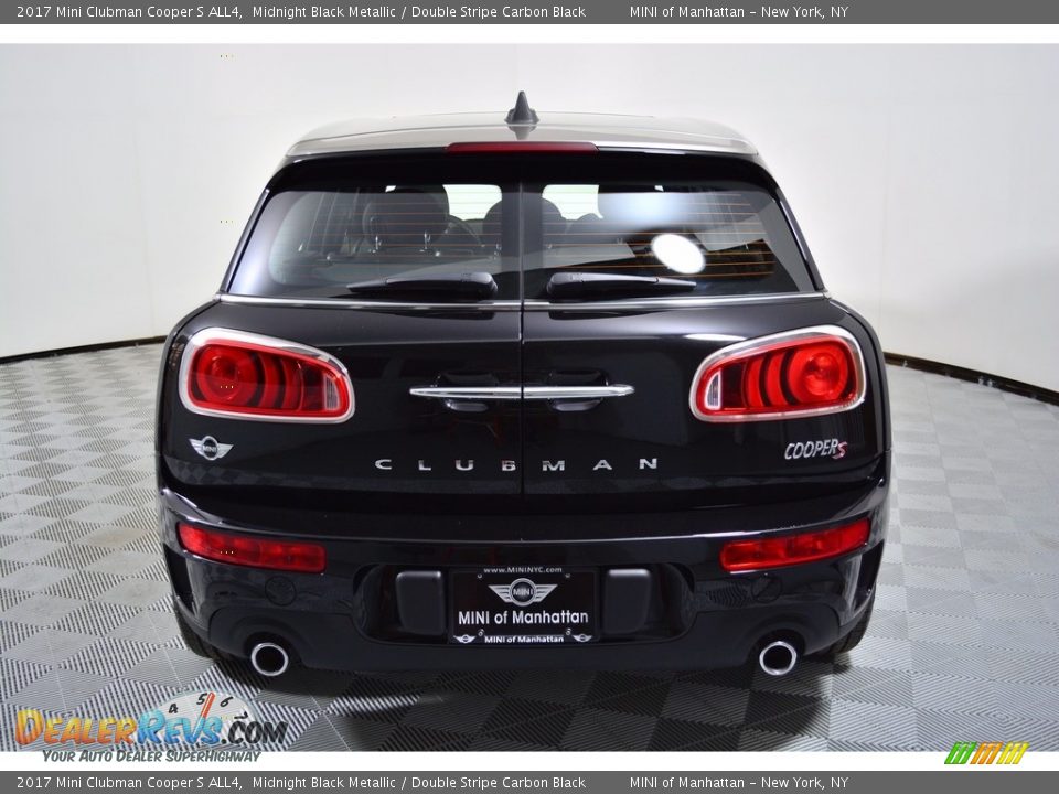2017 Mini Clubman Cooper S ALL4 Midnight Black Metallic / Double Stripe Carbon Black Photo #5