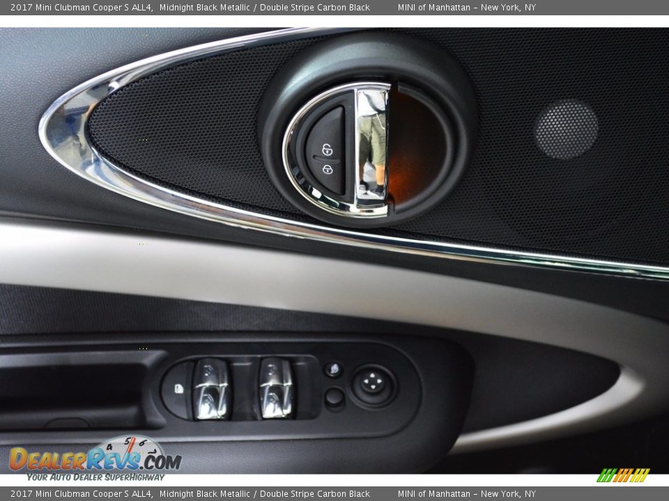 2017 Mini Clubman Cooper S ALL4 Midnight Black Metallic / Double Stripe Carbon Black Photo #7