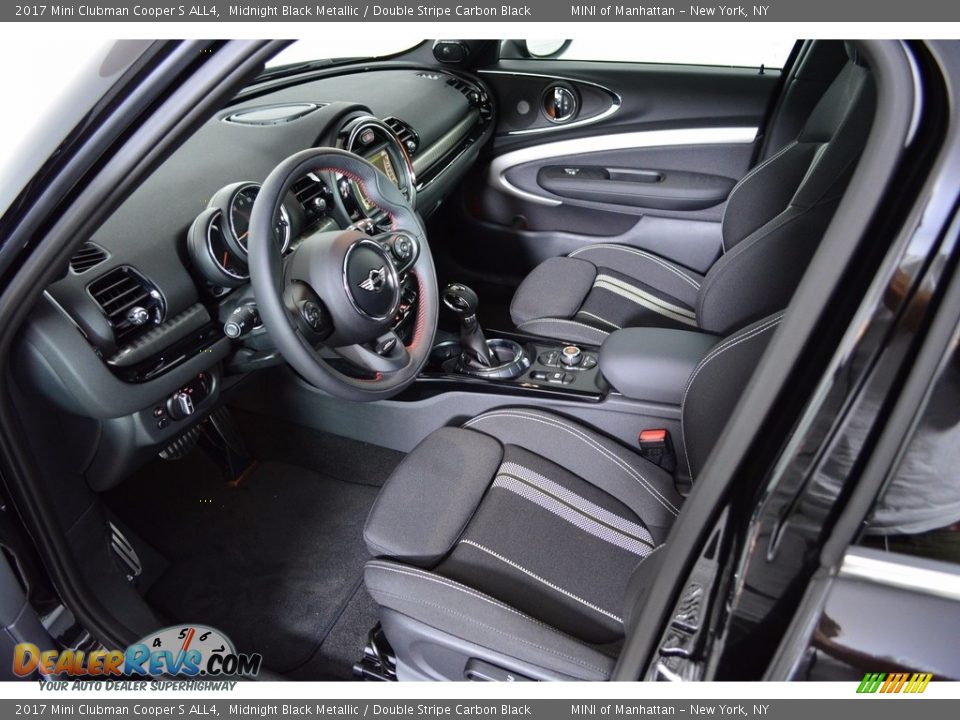 2017 Mini Clubman Cooper S ALL4 Midnight Black Metallic / Double Stripe Carbon Black Photo #8