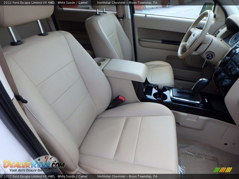 2012 Ford Escape Limited V6 4WD White Suede / Camel Photo #15