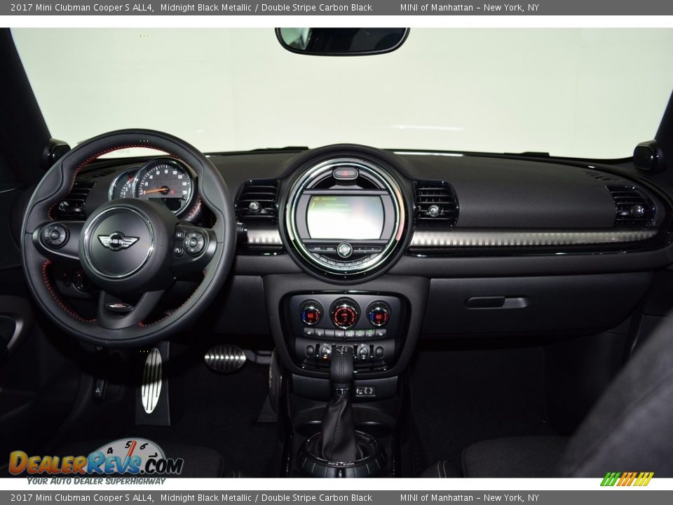2017 Mini Clubman Cooper S ALL4 Midnight Black Metallic / Double Stripe Carbon Black Photo #11