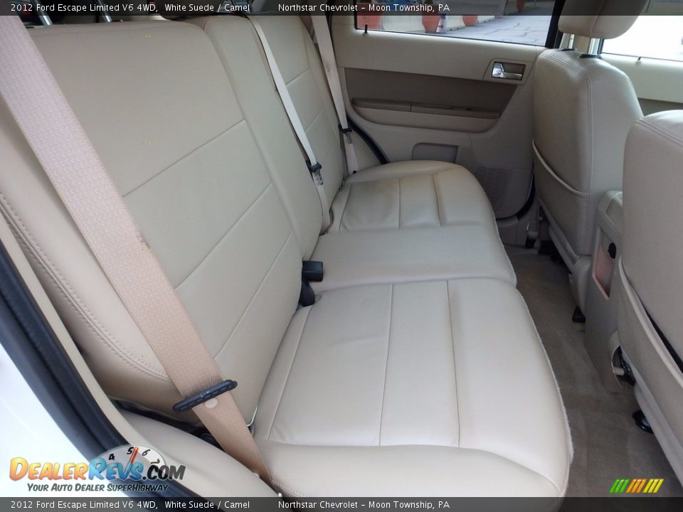 2012 Ford Escape Limited V6 4WD White Suede / Camel Photo #18
