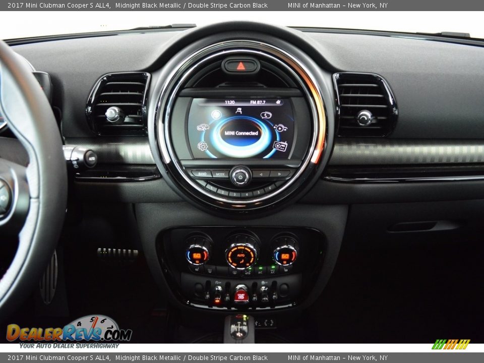 2017 Mini Clubman Cooper S ALL4 Midnight Black Metallic / Double Stripe Carbon Black Photo #12