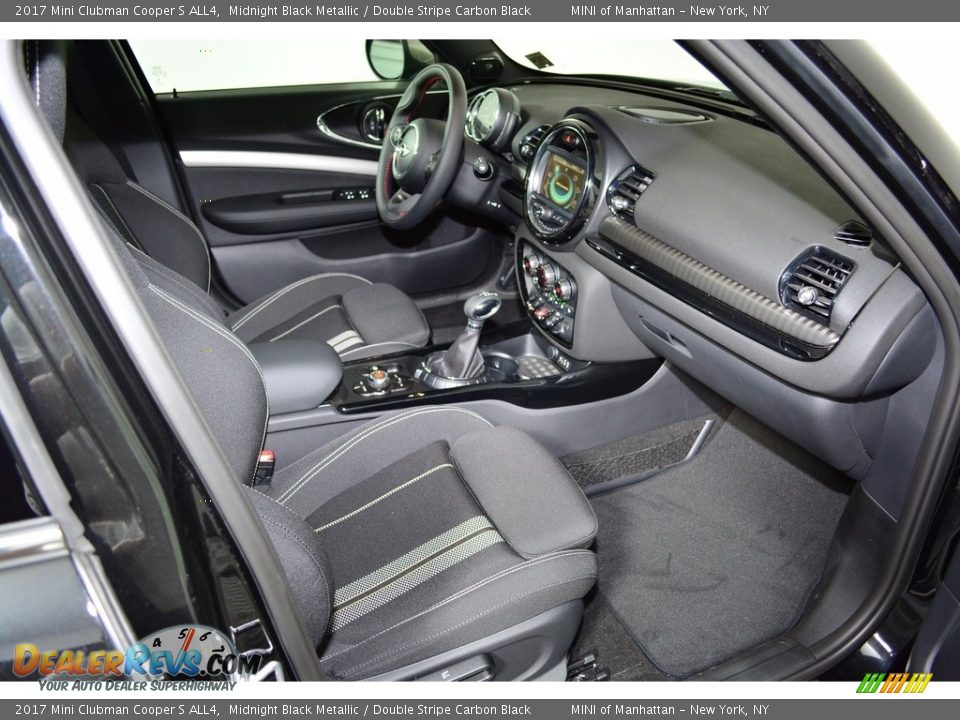 2017 Mini Clubman Cooper S ALL4 Midnight Black Metallic / Double Stripe Carbon Black Photo #18