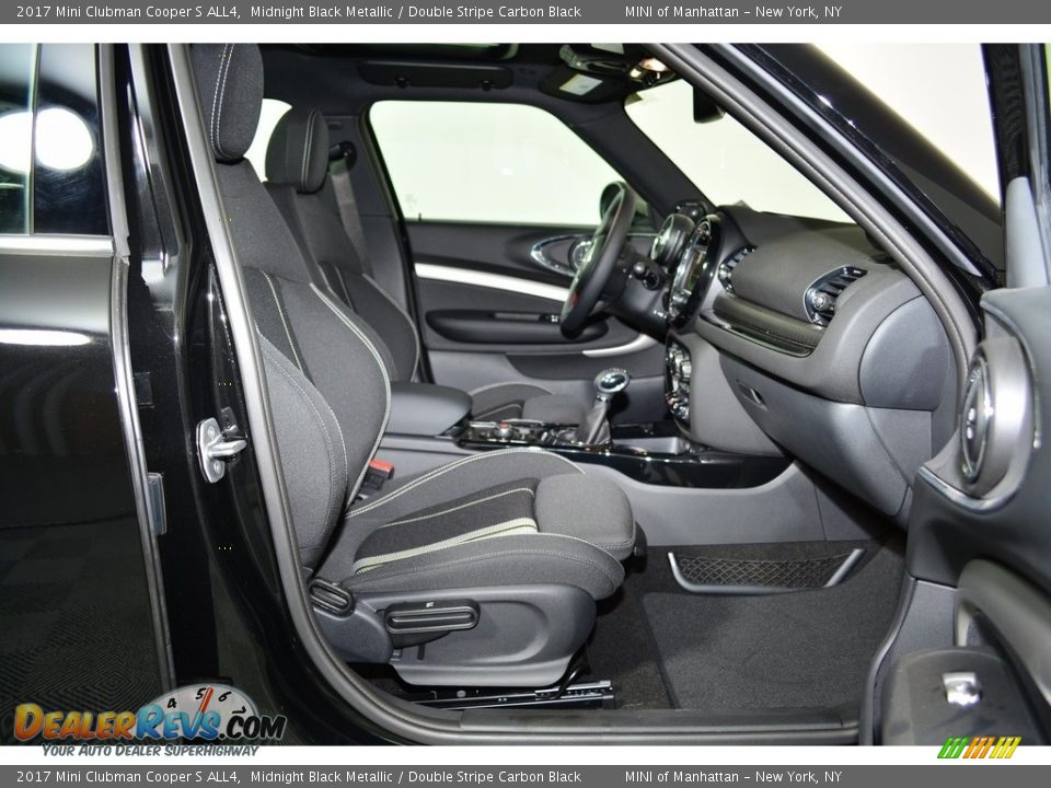 2017 Mini Clubman Cooper S ALL4 Midnight Black Metallic / Double Stripe Carbon Black Photo #19