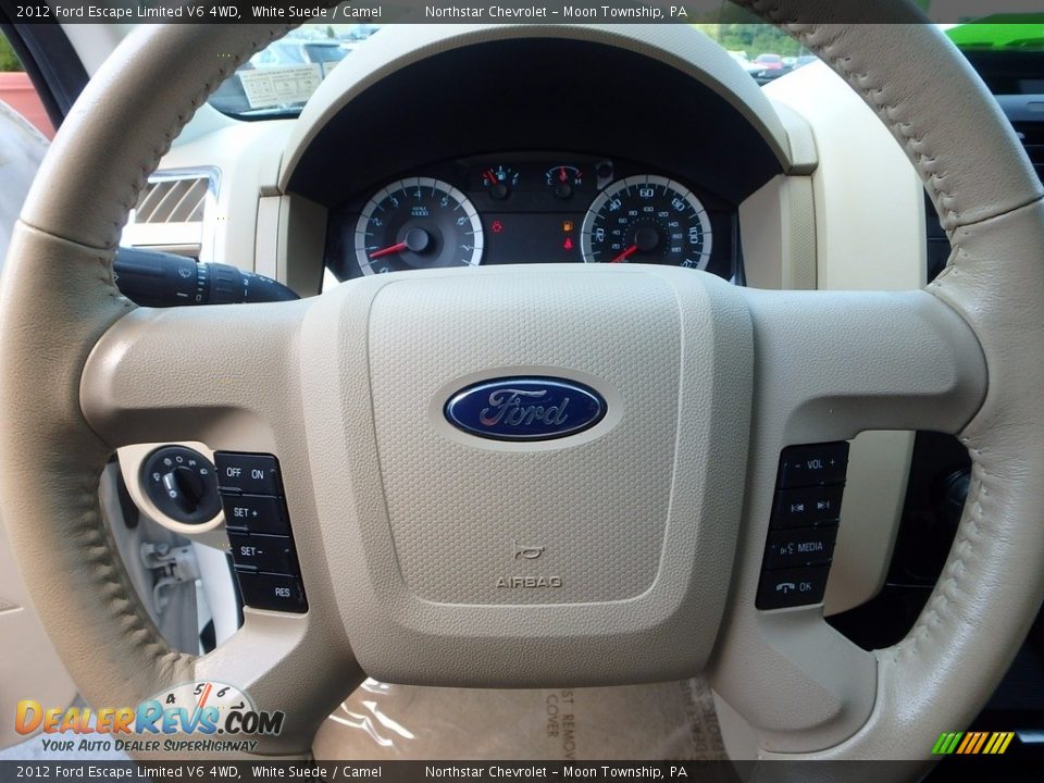 2012 Ford Escape Limited V6 4WD White Suede / Camel Photo #26