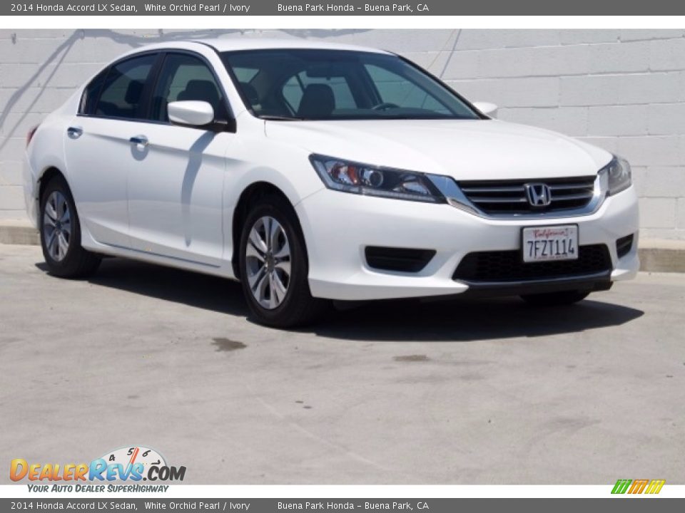 2014 Honda Accord LX Sedan White Orchid Pearl / Ivory Photo #1