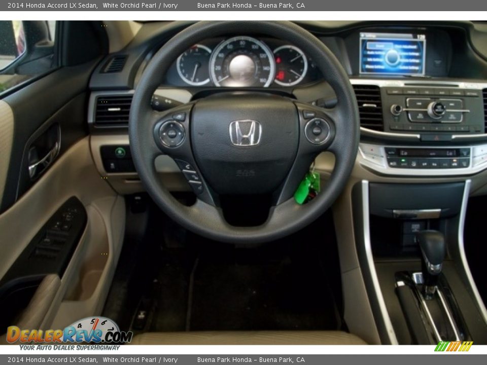 2014 Honda Accord LX Sedan White Orchid Pearl / Ivory Photo #5