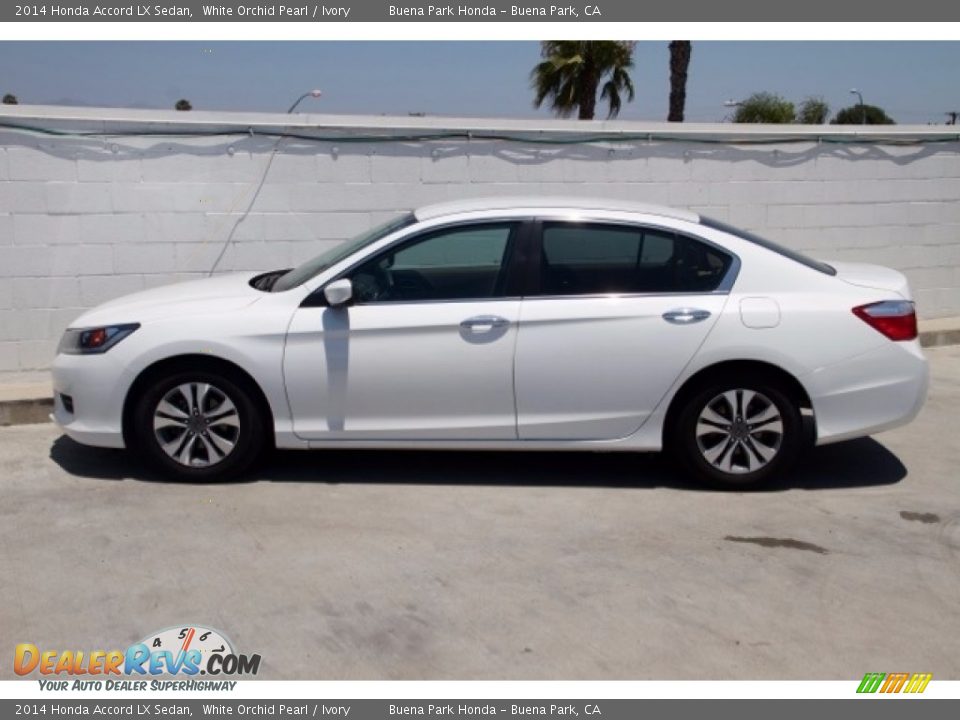 2014 Honda Accord LX Sedan White Orchid Pearl / Ivory Photo #8