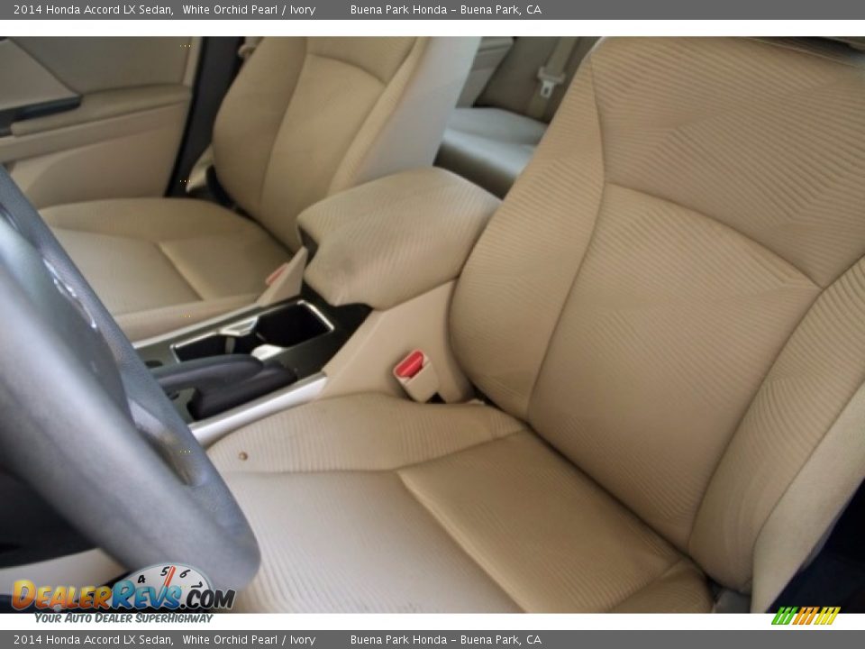 2014 Honda Accord LX Sedan White Orchid Pearl / Ivory Photo #12