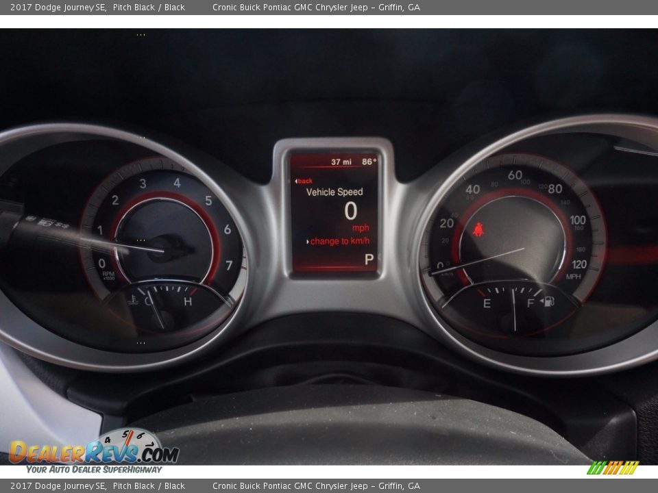 2017 Dodge Journey SE Pitch Black / Black Photo #13