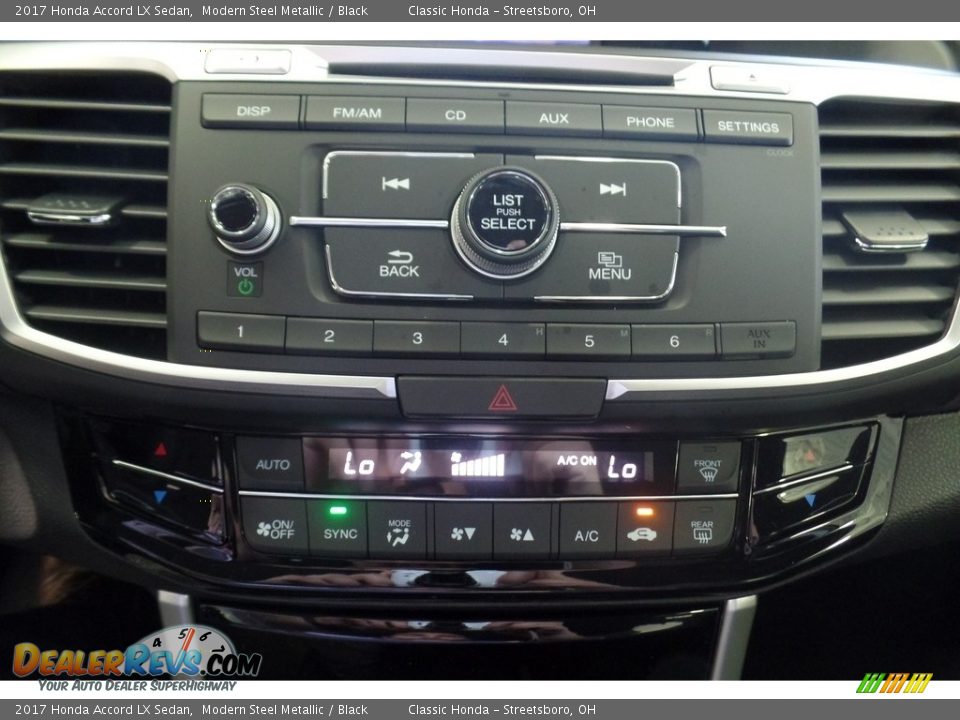 2017 Honda Accord LX Sedan Modern Steel Metallic / Black Photo #10