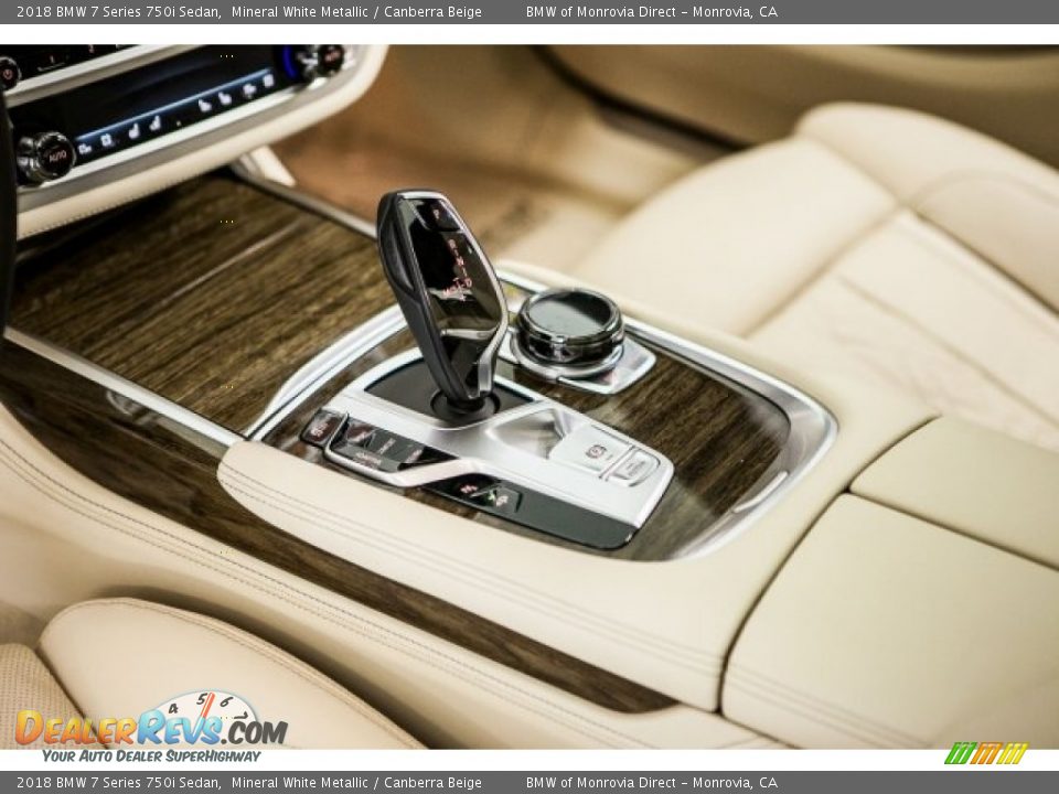 2018 BMW 7 Series 750i Sedan Mineral White Metallic / Canberra Beige Photo #7