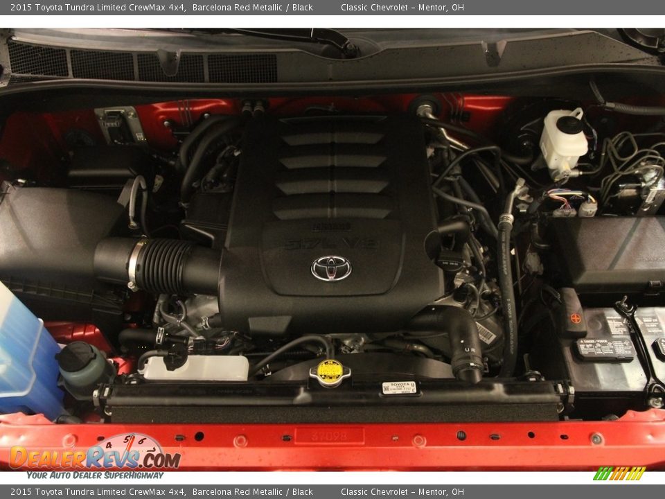 2015 Toyota Tundra Limited CrewMax 4x4 Barcelona Red Metallic / Black Photo #19