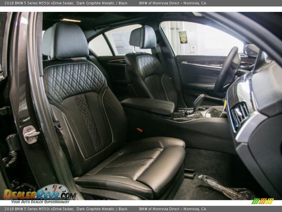 Black Interior - 2018 BMW 5 Series M550i xDrive Sedan Photo #2