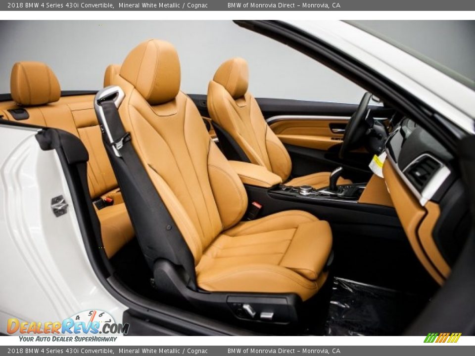Cognac Interior - 2018 BMW 4 Series 430i Convertible Photo #2