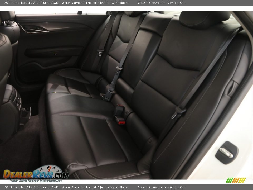 2014 Cadillac ATS 2.0L Turbo AWD White Diamond Tricoat / Jet Black/Jet Black Photo #16