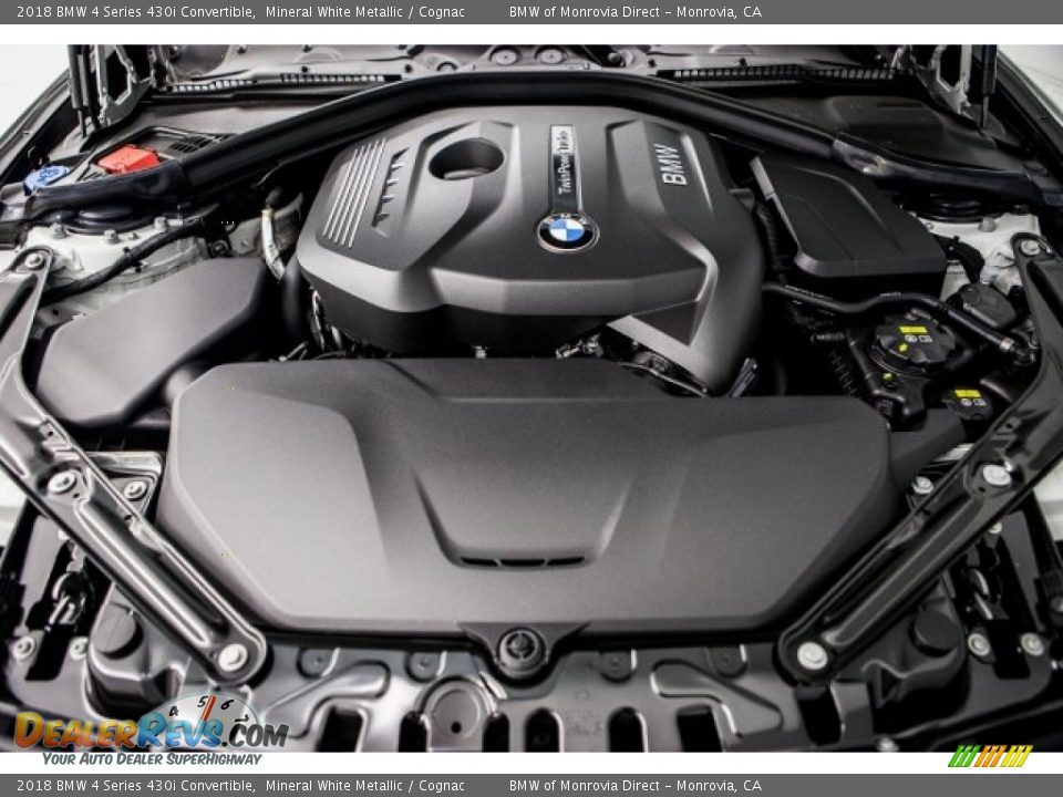 2018 BMW 4 Series 430i Convertible 2.0 Liter DI TwinPower Turbocharged DOHC 16-Valve VVT 4 Cylinder Engine Photo #8