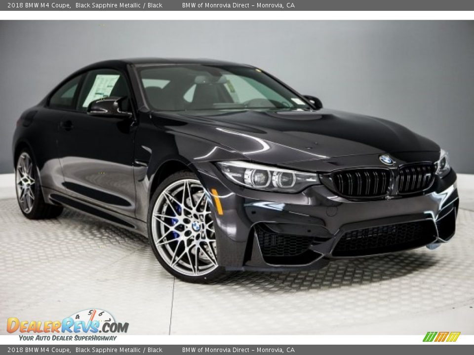 2018 BMW M4 Coupe Black Sapphire Metallic / Black Photo #12