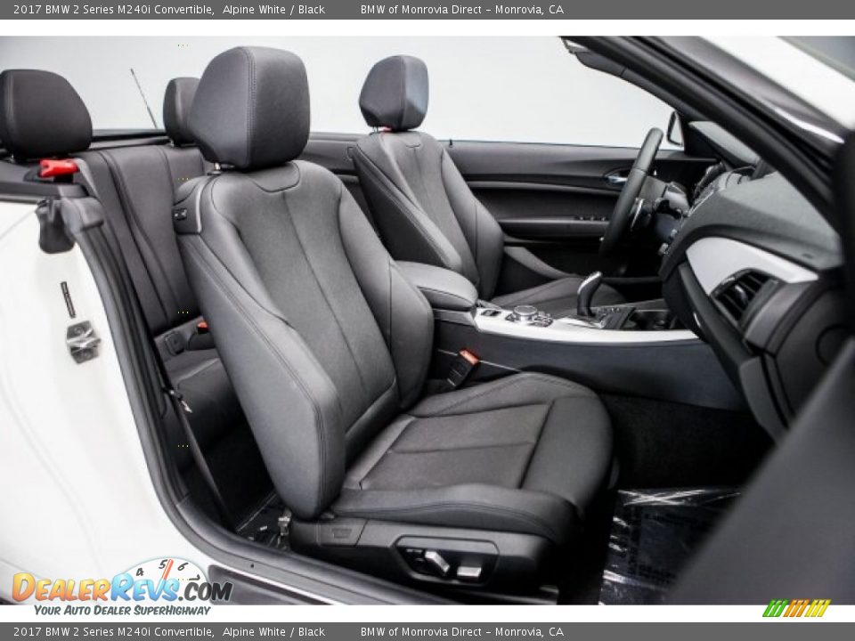 Black Interior - 2017 BMW 2 Series M240i Convertible Photo #2