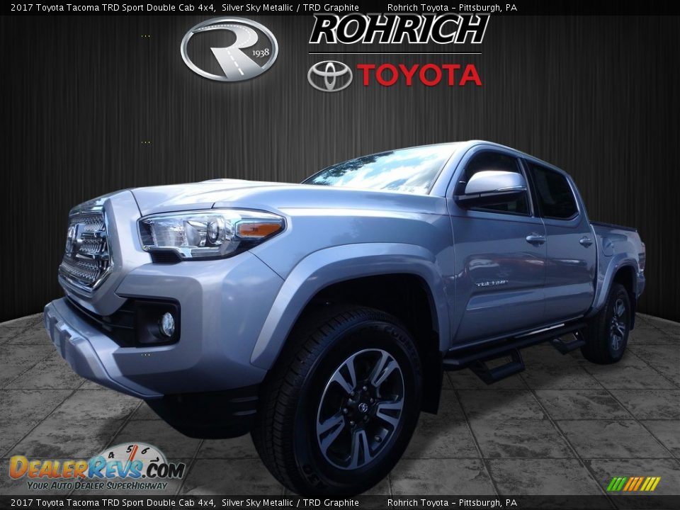 2017 Toyota Tacoma TRD Sport Double Cab 4x4 Silver Sky Metallic / TRD Graphite Photo #3
