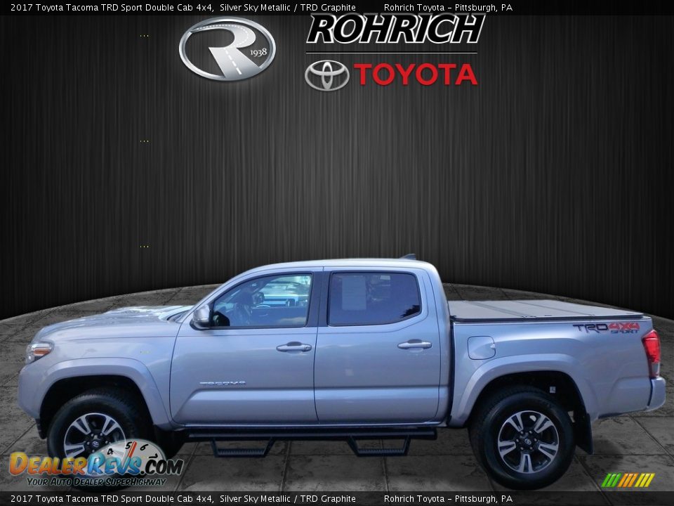 2017 Toyota Tacoma TRD Sport Double Cab 4x4 Silver Sky Metallic / TRD Graphite Photo #4