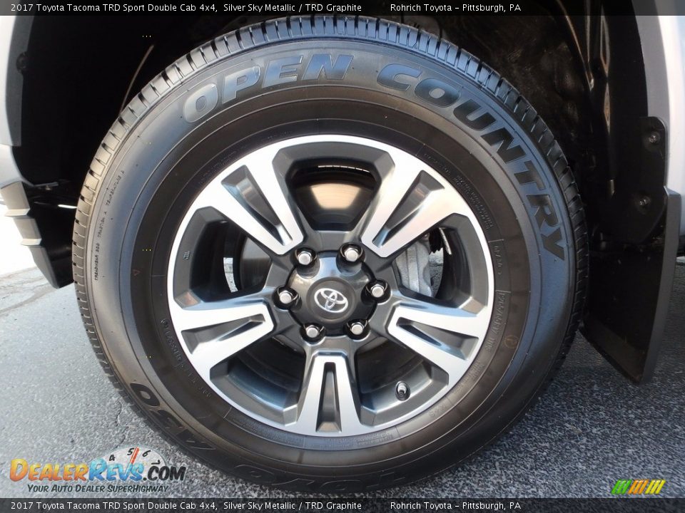 2017 Toyota Tacoma TRD Sport Double Cab 4x4 Silver Sky Metallic / TRD Graphite Photo #18