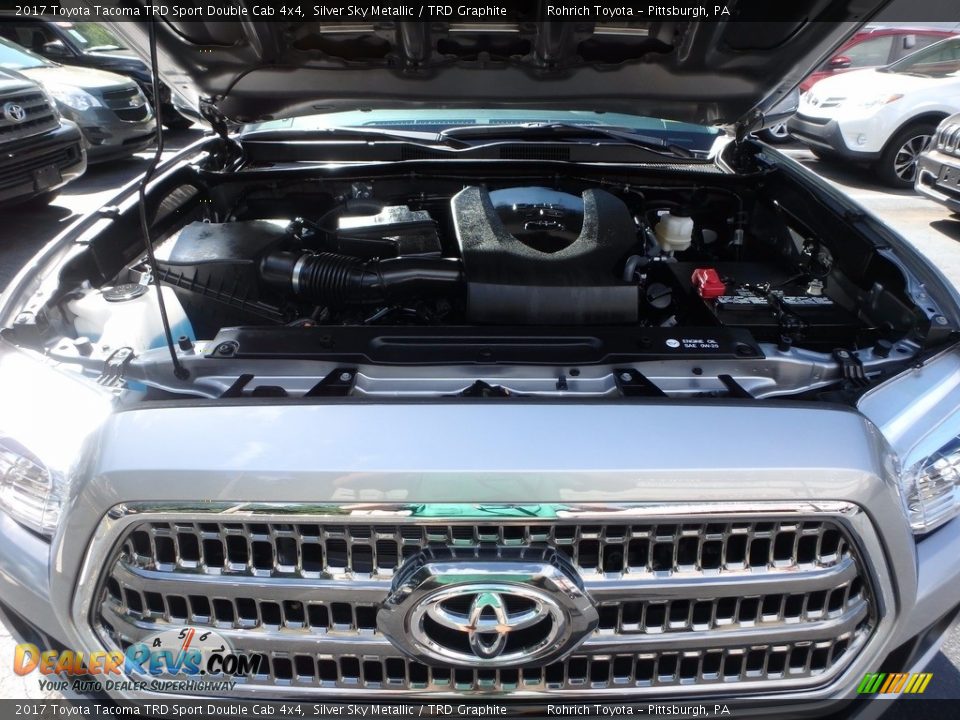 2017 Toyota Tacoma TRD Sport Double Cab 4x4 Silver Sky Metallic / TRD Graphite Photo #19