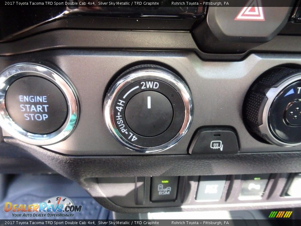 2017 Toyota Tacoma TRD Sport Double Cab 4x4 Silver Sky Metallic / TRD Graphite Photo #23