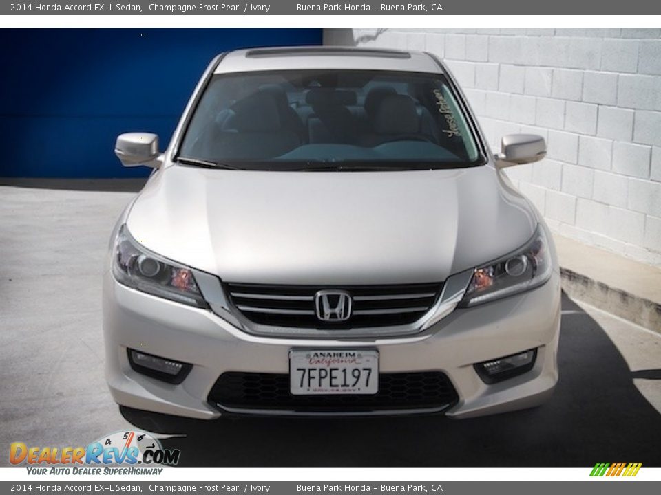 2014 Honda Accord EX-L Sedan Champagne Frost Pearl / Ivory Photo #7