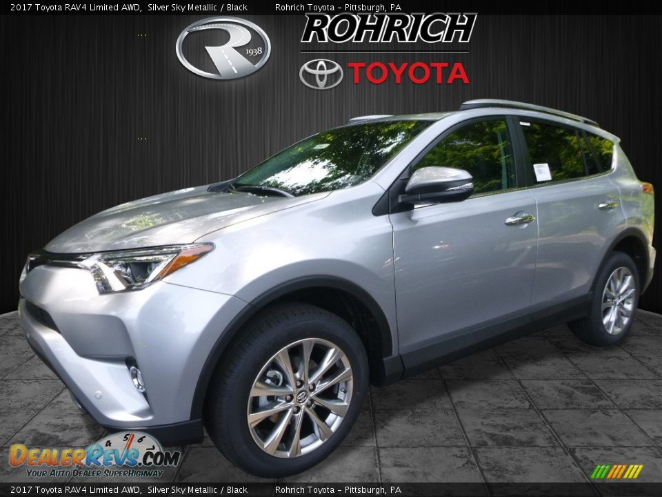 2017 Toyota RAV4 Limited AWD Silver Sky Metallic / Black Photo #4