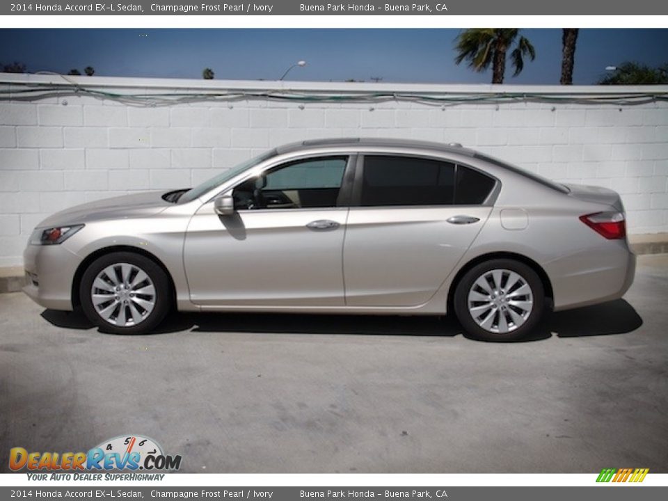 2014 Honda Accord EX-L Sedan Champagne Frost Pearl / Ivory Photo #10