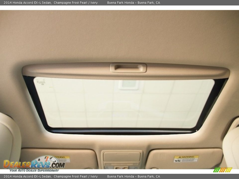 2014 Honda Accord EX-L Sedan Champagne Frost Pearl / Ivory Photo #13