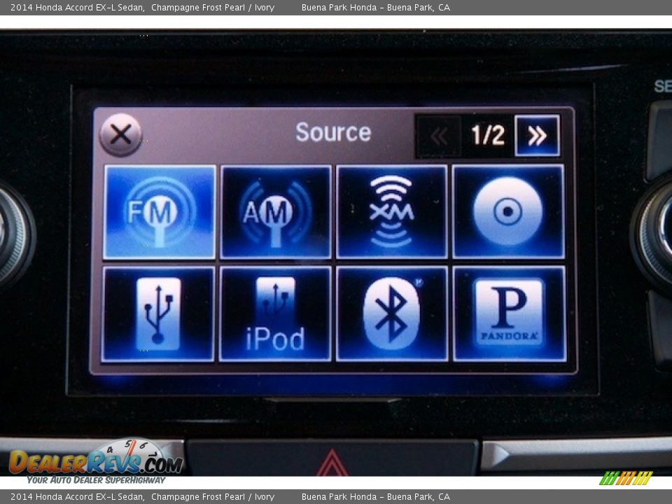 2014 Honda Accord EX-L Sedan Champagne Frost Pearl / Ivory Photo #20