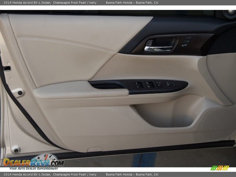 2014 Honda Accord EX-L Sedan Champagne Frost Pearl / Ivory Photo #24