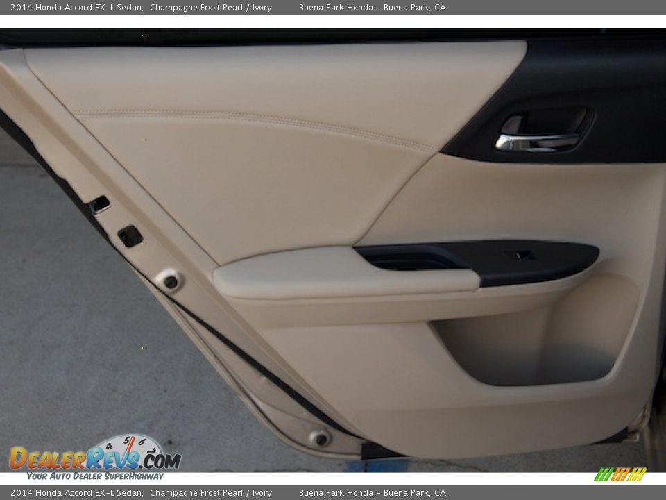 2014 Honda Accord EX-L Sedan Champagne Frost Pearl / Ivory Photo #25