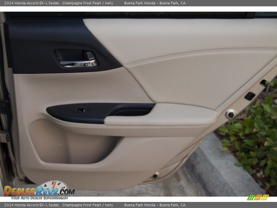 2014 Honda Accord EX-L Sedan Champagne Frost Pearl / Ivory Photo #26