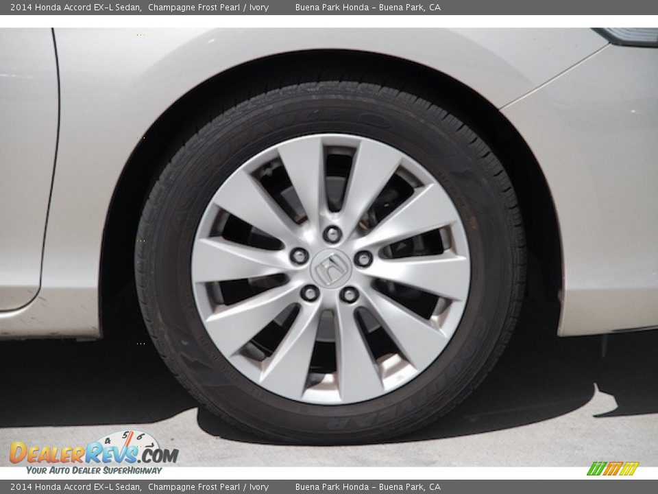 2014 Honda Accord EX-L Sedan Champagne Frost Pearl / Ivory Photo #30