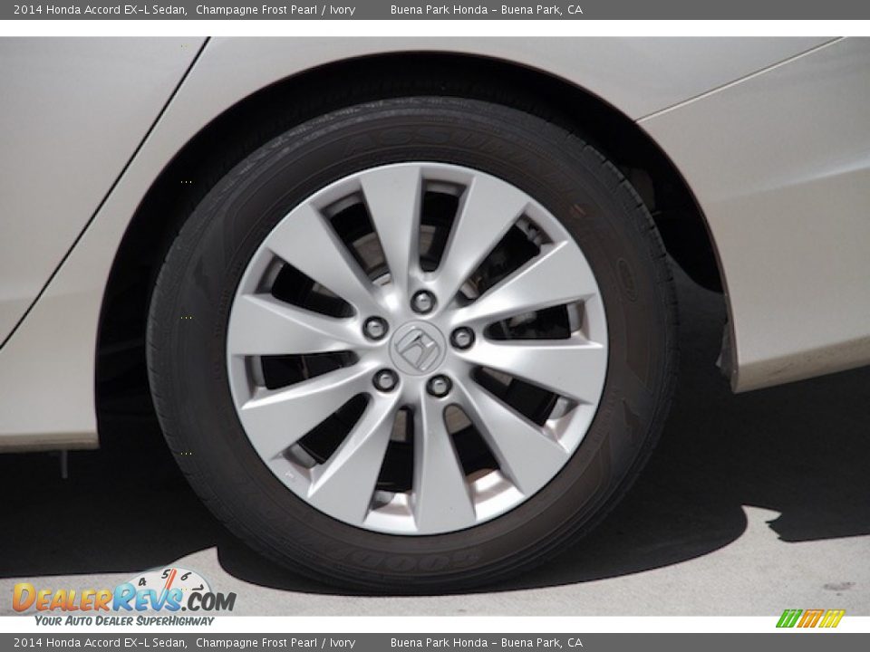 2014 Honda Accord EX-L Sedan Champagne Frost Pearl / Ivory Photo #31