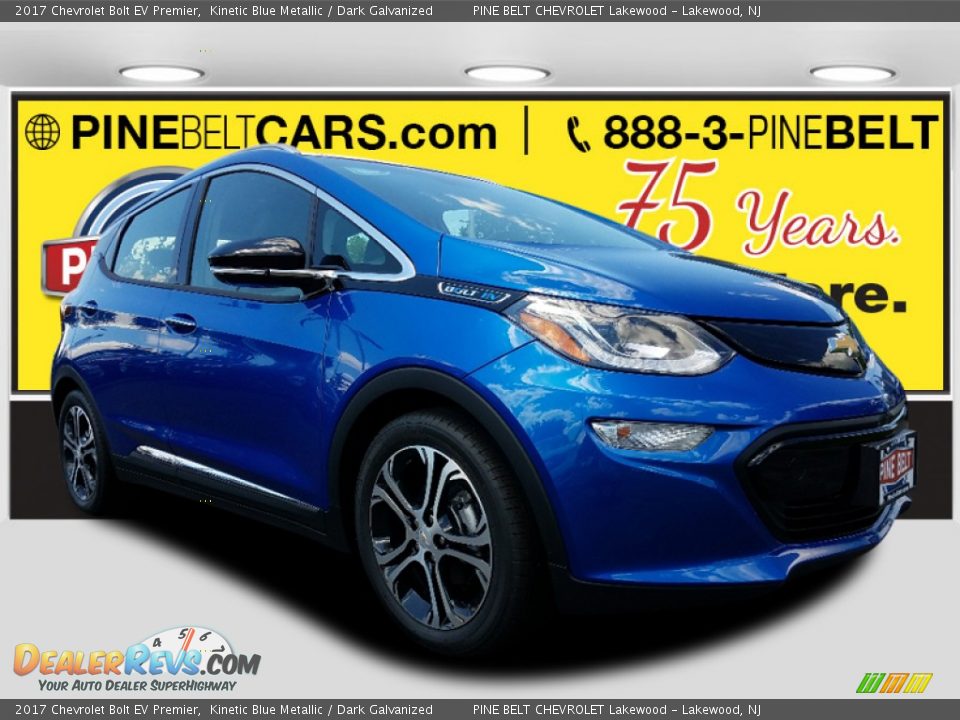 2017 Chevrolet Bolt EV Premier Kinetic Blue Metallic / Dark Galvanized Photo #1