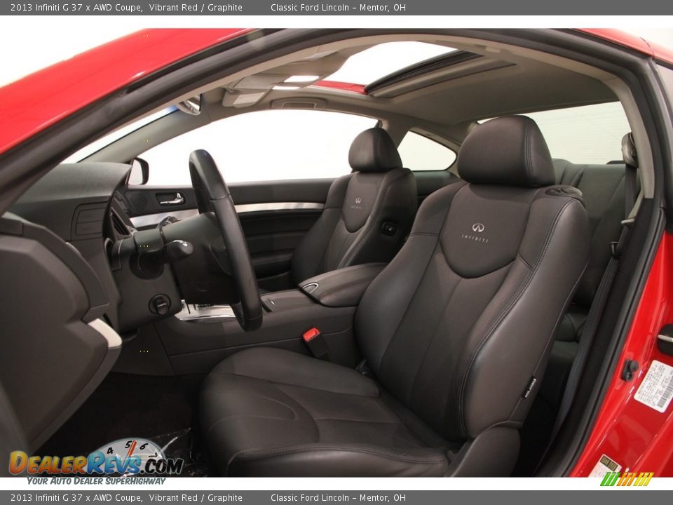 2013 Infiniti G 37 x AWD Coupe Vibrant Red / Graphite Photo #5