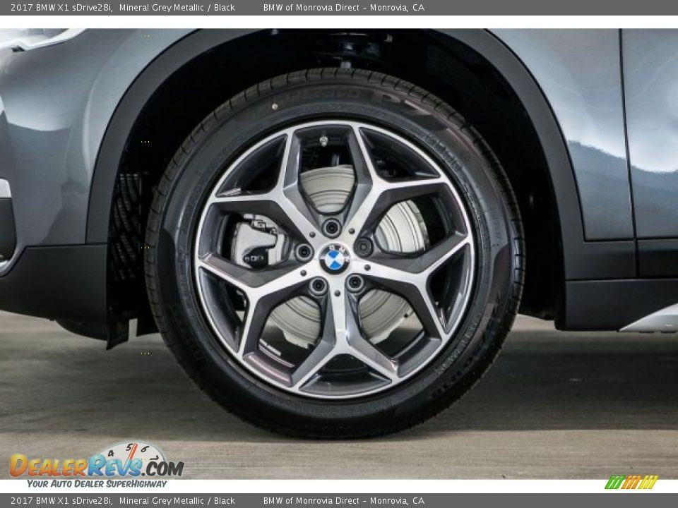 2017 BMW X1 sDrive28i Mineral Grey Metallic / Black Photo #9