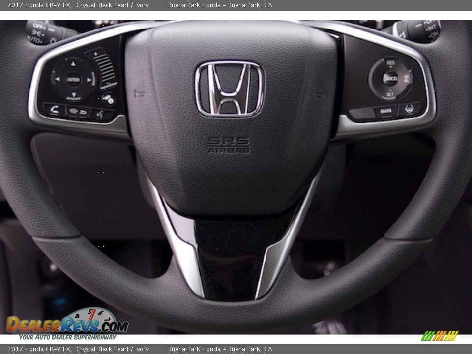 2017 Honda CR-V EX Crystal Black Pearl / Ivory Photo #8
