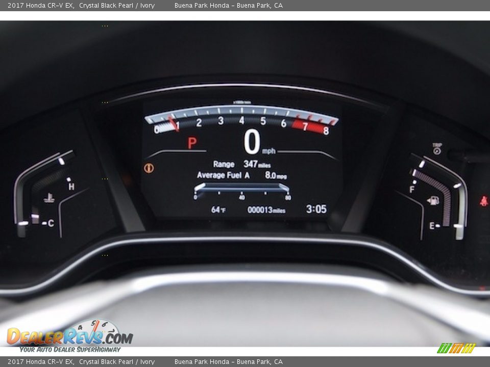 2017 Honda CR-V EX Crystal Black Pearl / Ivory Photo #16