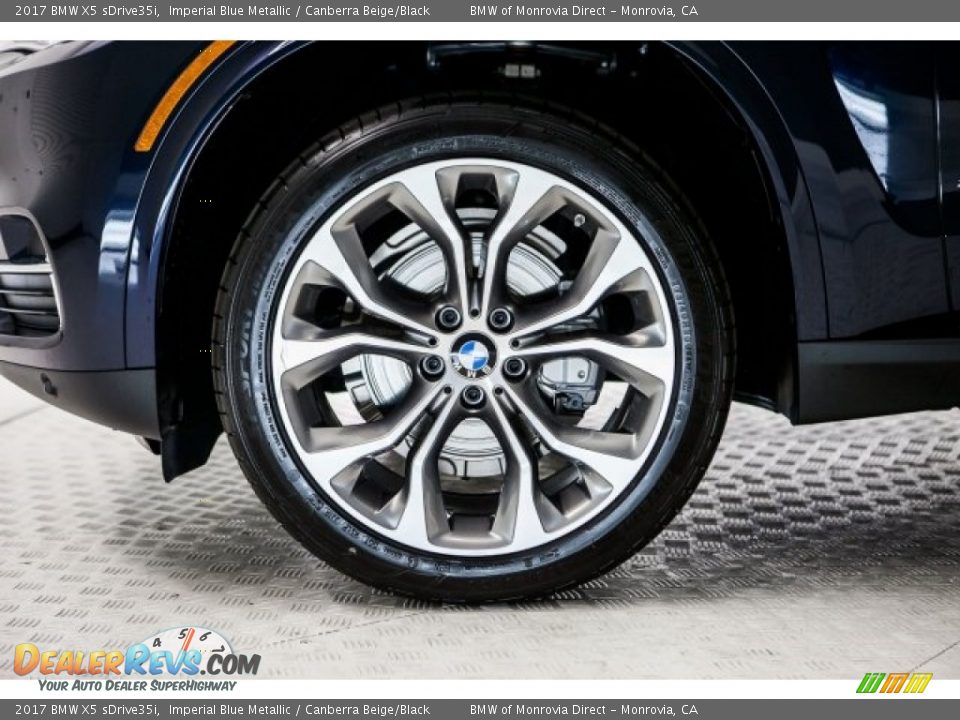 2017 BMW X5 sDrive35i Imperial Blue Metallic / Canberra Beige/Black Photo #9