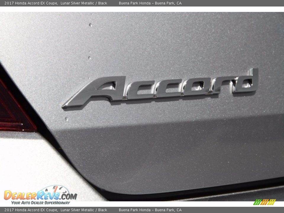 2017 Honda Accord EX Coupe Lunar Silver Metallic / Black Photo #3