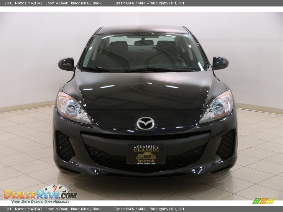 2013 Mazda MAZDA3 i Sport 4 Door Black Mica / Black Photo #2
