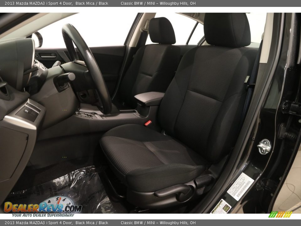 2013 Mazda MAZDA3 i Sport 4 Door Black Mica / Black Photo #5