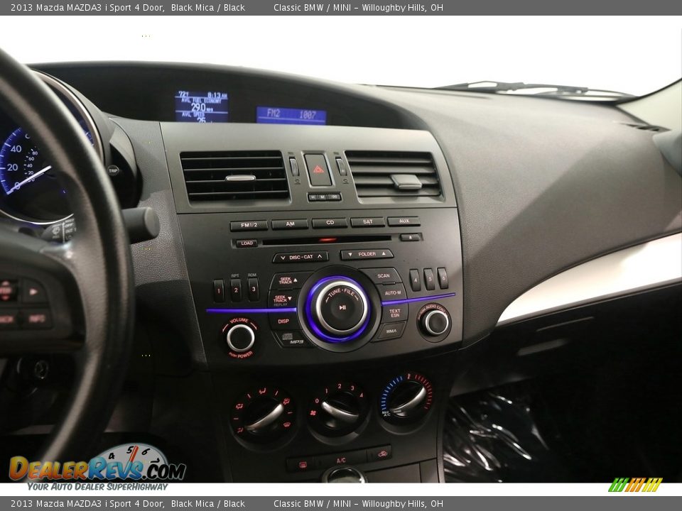 2013 Mazda MAZDA3 i Sport 4 Door Black Mica / Black Photo #9