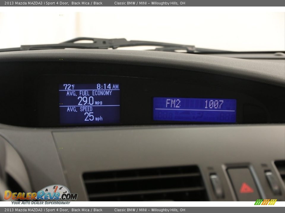 2013 Mazda MAZDA3 i Sport 4 Door Black Mica / Black Photo #10